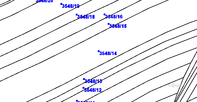 Parcela st. 3548/14 v KÚ Besednice, Katastrální mapa