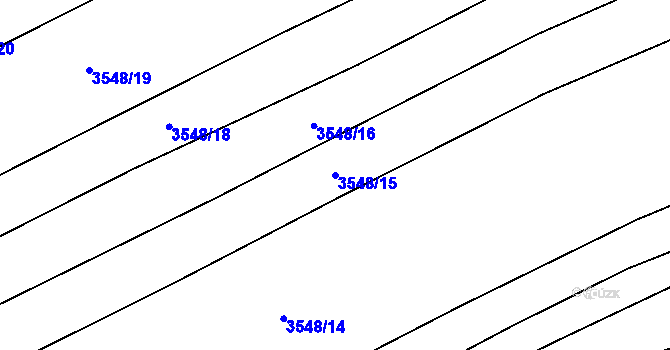 Parcela st. 3548/15 v KÚ Besednice, Katastrální mapa