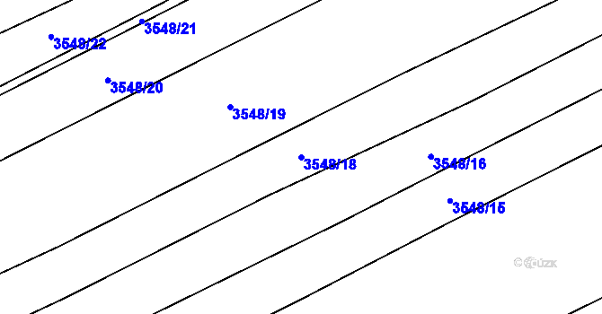 Parcela st. 3548/18 v KÚ Besednice, Katastrální mapa