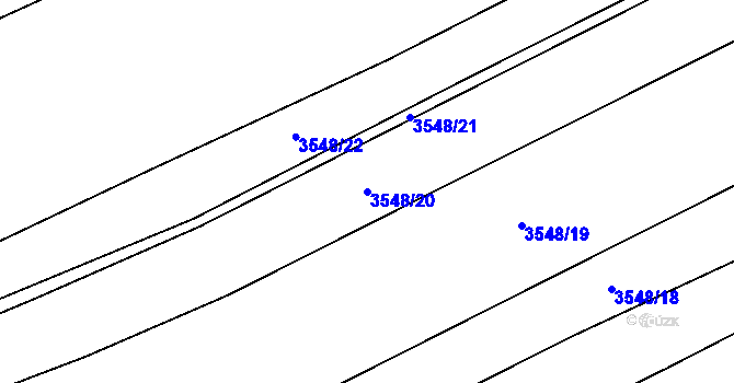 Parcela st. 3548/20 v KÚ Besednice, Katastrální mapa