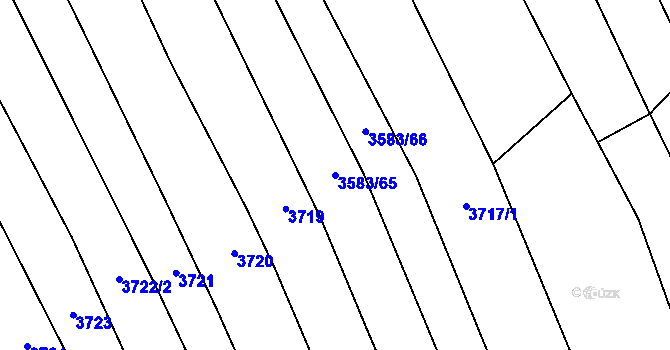 Parcela st. 3583/65 v KÚ Besednice, Katastrální mapa