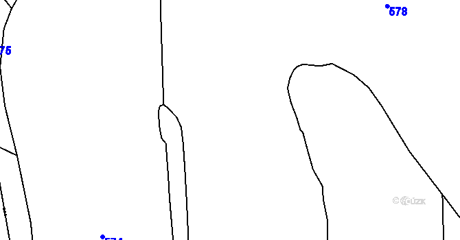 Parcela st. 266/22 v KÚ Kamenička u Bílé Vody, Katastrální mapa