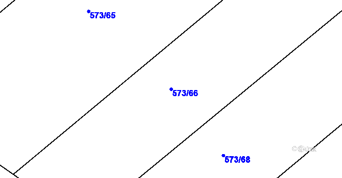 Parcela st. 573/66 v KÚ Starkoč u Bílého Podolí, Katastrální mapa