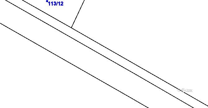 Parcela st. 804/3 v KÚ Škrle, Katastrální mapa