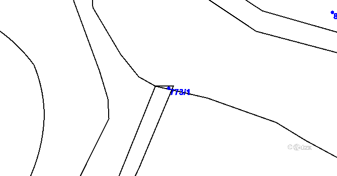 Parcela st. 773/1 v KÚ Bílina, Katastrální mapa