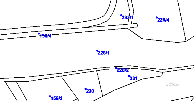 Parcela st. 228/1 v KÚ Dobrohošť, Katastrální mapa