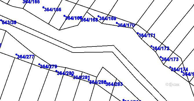 Parcela st. 543/14 v KÚ Biskoupky na Moravě, Katastrální mapa