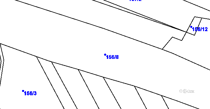 Parcela st. 156/8 v KÚ Bítouchov u Mladé Boleslavi, Katastrální mapa