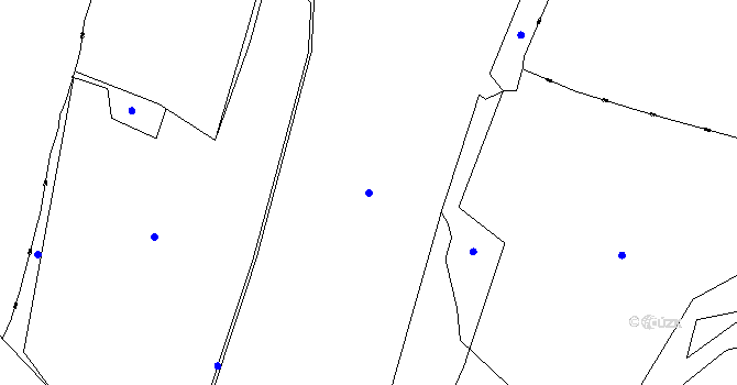 Parcela st. 330/1 v KÚ Blahutovice, Katastrální mapa