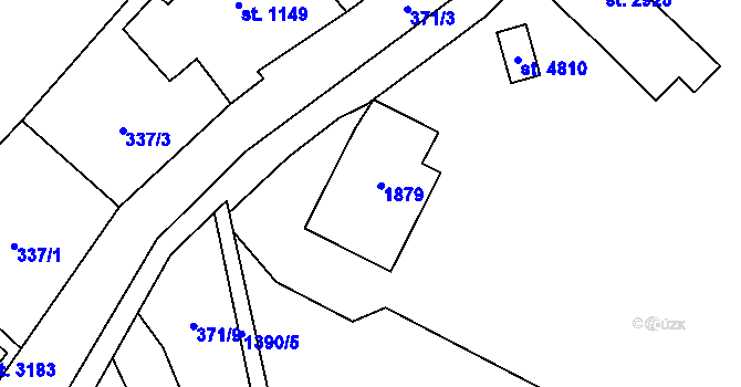 Parcela st. 657/4 v KÚ Blansko, Katastrální mapa
