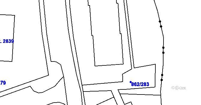 Parcela st. 4030/5 v KÚ Blansko, Katastrální mapa