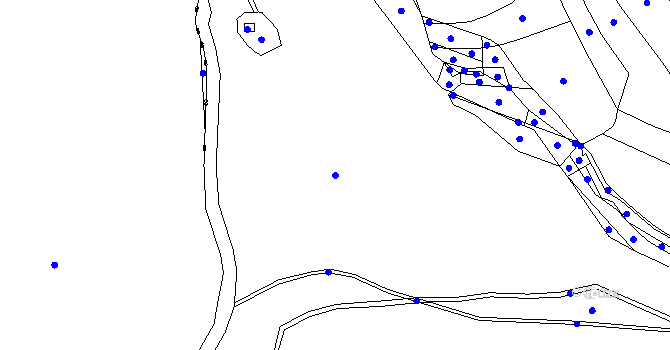 Parcela st. 424/13 v KÚ Blansko, Katastrální mapa