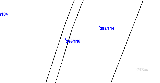 Parcela st. 298/116 v KÚ Blatnice u Nýřan, Katastrální mapa
