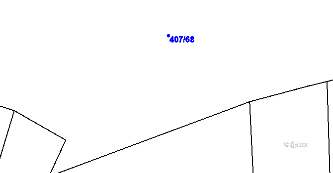 Parcela st. 407/69 v KÚ Blatnice u Nýřan, Katastrální mapa