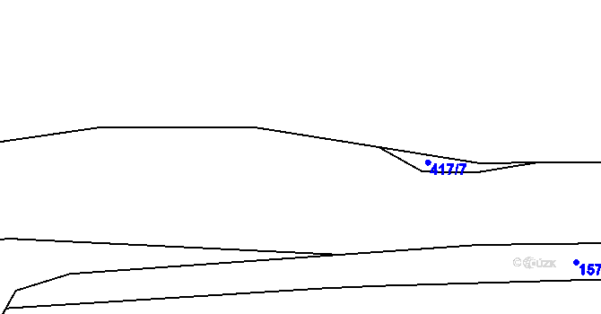 Parcela st. 417/8 v KÚ Blatnice u Nýřan, Katastrální mapa