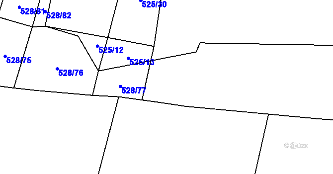 Parcela st. 528/96 v KÚ Blatnice u Nýřan, Katastrální mapa