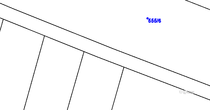 Parcela st. 519/7 v KÚ Blatnice u Nýřan, Katastrální mapa