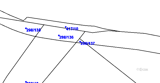 Parcela st. 298/137 v KÚ Blatnice u Nýřan, Katastrální mapa
