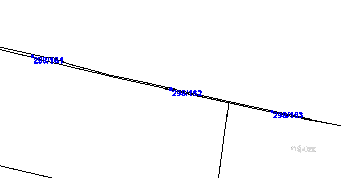 Parcela st. 298/162 v KÚ Blatnice u Nýřan, Katastrální mapa