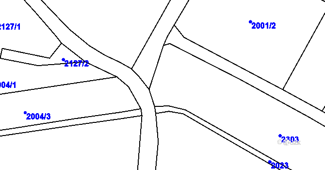 Parcela st. 446/1 v KÚ Oldřiš u Blažejova, Katastrální mapa