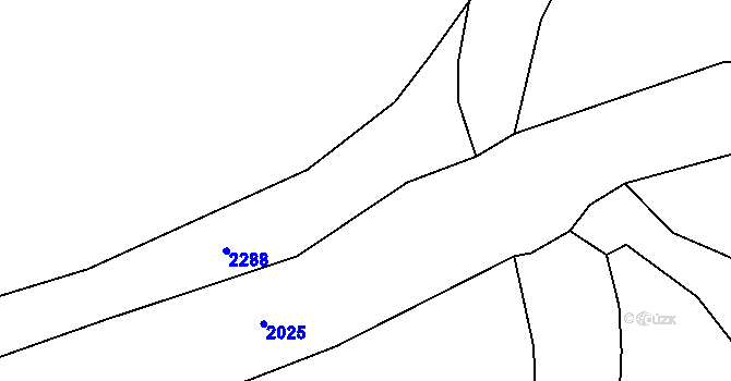 Parcela st. 727/1 v KÚ Oldřiš u Blažejova, Katastrální mapa