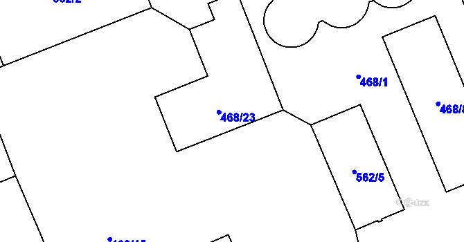 Parcela st. 562/6 v KÚ Chotiměř u Blížejova, Katastrální mapa