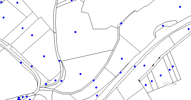 Parcela st. 867 v KÚ Chotiměř u Blížejova, Katastrální mapa