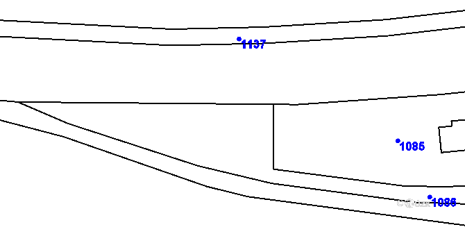 Parcela st. 270/1 v KÚ Přívozec, Katastrální mapa