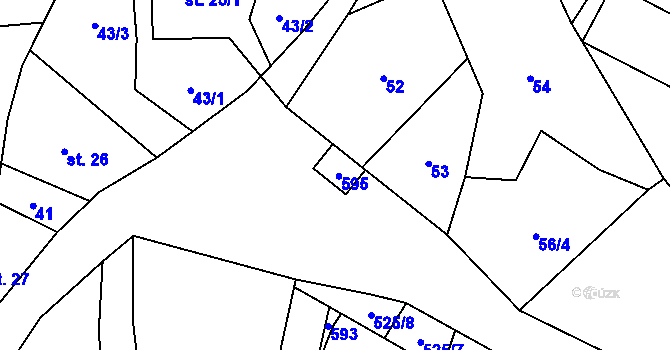 Parcela st. 63 v KÚ Hvězda pod Vlhoštěm, Katastrální mapa