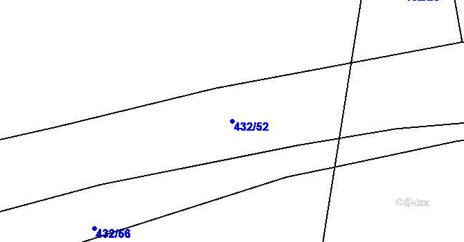 Parcela st. 432/52 v KÚ Blovice, Katastrální mapa