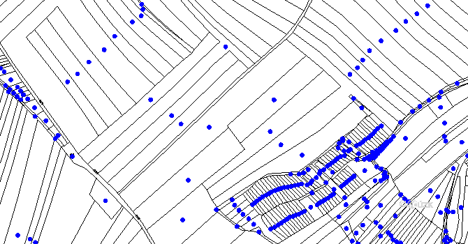 Parcela st. 2267 v KÚ Blučina, Katastrální mapa