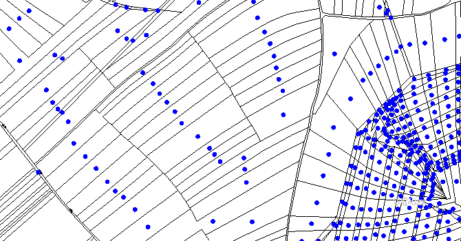 Parcela st. 2470 v KÚ Blučina, Katastrální mapa