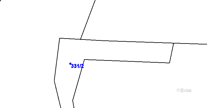 Parcela st. 331/2 v KÚ Bludovice u Nového Jičína, Katastrální mapa