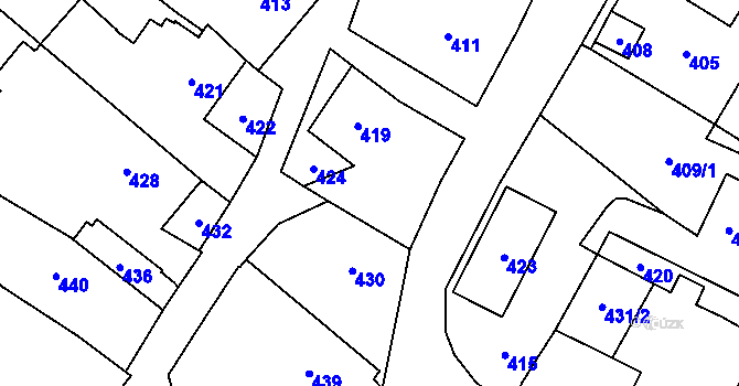 Parcela st. 37 v KÚ Dolní Bobrová, Katastrální mapa