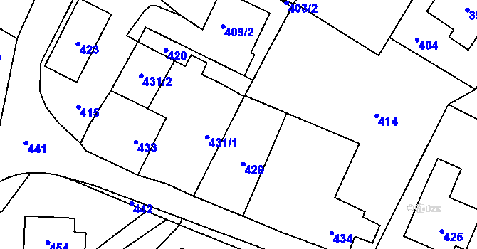 Parcela st. 55/2 v KÚ Dolní Bobrová, Katastrální mapa