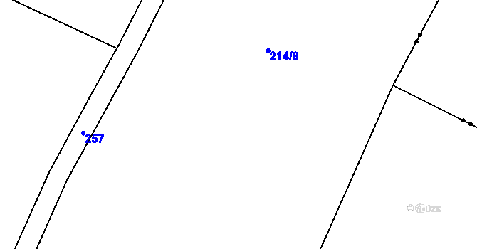 Parcela st. 214/9 v KÚ Chloumek u Hořic, Katastrální mapa