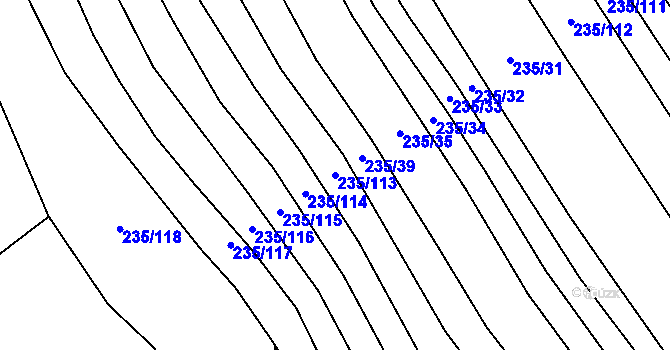 Parcela st. 235/113 v KÚ Bohaté Málkovice, Katastrální mapa