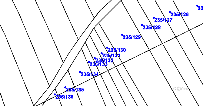 Parcela st. 235/131 v KÚ Bohaté Málkovice, Katastrální mapa