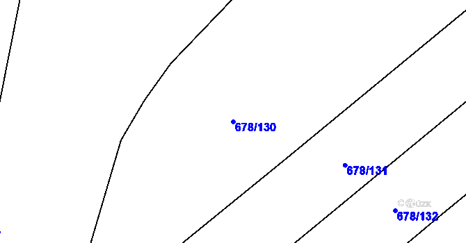 Parcela st. 678/130 v KÚ Bohaté Málkovice, Katastrální mapa