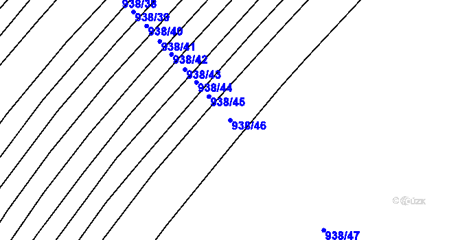 Parcela st. 938/46 v KÚ Bohaté Málkovice, Katastrální mapa