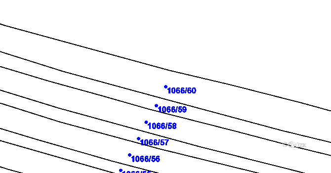 Parcela st. 1066/60 v KÚ Bohaté Málkovice, Katastrální mapa