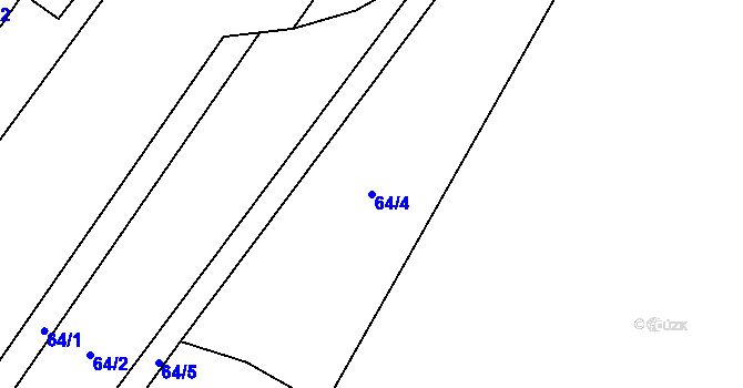 Parcela st. 64/4 v KÚ Dolní Bohdíkov, Katastrální mapa