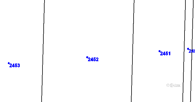 Parcela st. 662/29 v KÚ Bohousová, Katastrální mapa