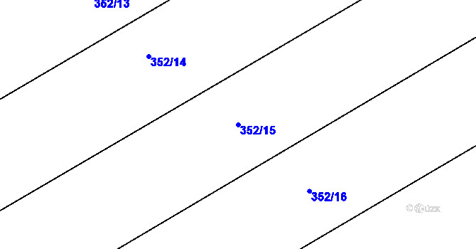 Parcela st. 352/15 v KÚ Bohumilice, Katastrální mapa