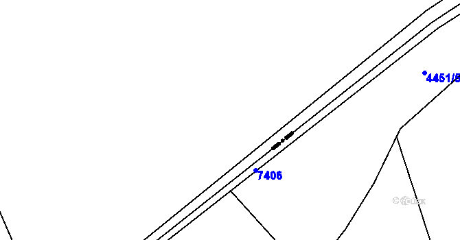 Parcela st. 371/61 v KÚ Bohumilice, Katastrální mapa