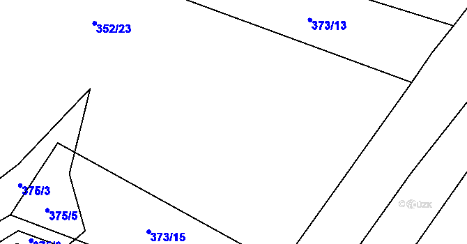 Parcela st. 373/14 v KÚ Bohumilice, Katastrální mapa
