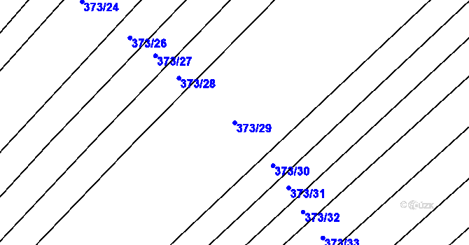 Parcela st. 373/29 v KÚ Bohumilice, Katastrální mapa