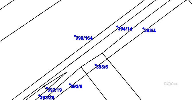 Parcela st. 393/18 v KÚ Bohumilice, Katastrální mapa