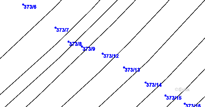 Parcela st. 373/12 v KÚ Bohuslavice u Konice, Katastrální mapa
