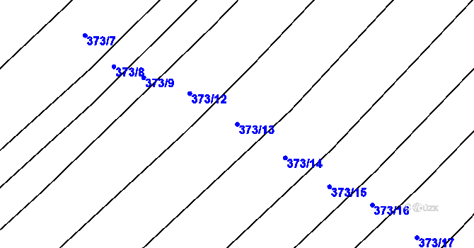 Parcela st. 373/13 v KÚ Bohuslavice u Konice, Katastrální mapa